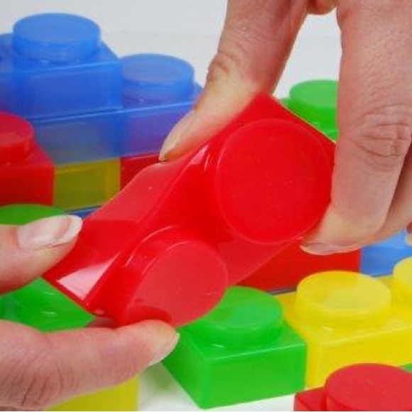 New TickiT SiliShapes Soft Bricks - Set of 24 Transparent Multi Colored - Picture 5 of 10